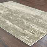Khachatur Distressed High-Low Grey and Ivory Soft Area Rug