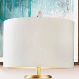 Furniture of America Imak Contemporary White Metal 31.25" Table Lamp