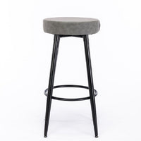 Furniture,Metal Bar Stools, Round Kitchen Counter Stools, Industrial Round Barstool, Bar Chairs, 28 Inch for Counter Pub Height