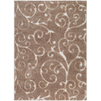 Transitional Scroll Plush Soft Area Rug