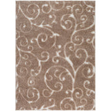 Transitional Scroll Plush Soft Area Rug