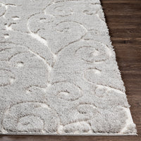 Transitional Scroll Plush Soft Area Rug