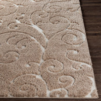 Transitional Scroll Plush Soft Area Rug