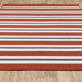 Gill Horizontal Striped Soft Area Rug