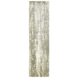 Khachatur Distressed High-Low Grey and Ivory Soft Area Rug