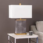 SEI Furniture Lovost Transitional White Fabric Lamp