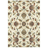 Silko Oriental Black Multi Floral Soft Area Rug