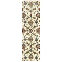 Silko Oriental Black Multi Floral Soft Area Rug