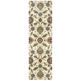 Silko Oriental Black Multi Floral Soft Area Rug