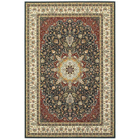 Stora Red/Ivory Classic Medallion Soft Area Rug