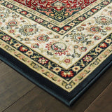 Stora Red/Ivory Classic Medallion Soft Area Rug