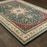 Stora Red/Ivory Classic Medallion Soft Area Rug