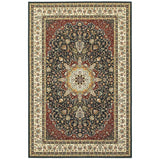 Stora Red/Ivory Classic Medallion Soft Area Rug