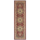 Stora Red/Ivory Classic Medallion Soft Area Rug