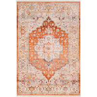 Wideman Vintage Persian Traditional Red and Beige Soft Area Rug