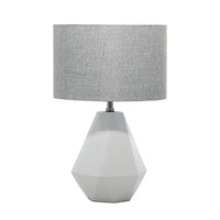 Grey Cement Modern Table Lamp 22 x 14 x 14