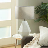 Grey Cement Modern Table Lamp 22 x 14 x 14