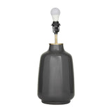 Grey Stoneware Modern Accent Lamp - 14 x 13 x 26