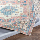 Vintage Medallion Printed Machine Washable Area Soft Rug