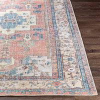 Vintage Medallion Printed Machine Washable Area Soft Rug