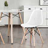 Gymax 2PCS Modern DSW Dining Chair Office Home w/ Mesh Design Wooden - See Details