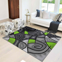 Abstract Modern Contemporary Swirls Pattern Soft Area Rug