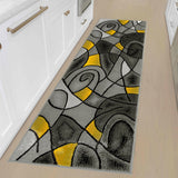 Abstract Modern Contemporary Swirls Pattern Soft Area Rug