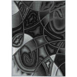 Abstract Modern Contemporary Swirls Pattern Soft Area Rug