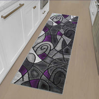 Abstract Modern Contemporary Swirls Pattern Soft Area Rug