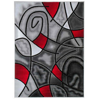 Abstract Modern Contemporary Swirls Pattern Soft Area Rug