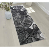 Abstract Modern Contemporary Swirls Pattern Soft Area Rug