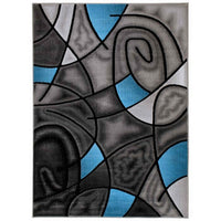 Abstract Modern Contemporary Swirls Pattern Soft Area Rug