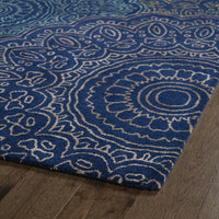 DIVINE COLLECTION floral Fire Soft Area Rug