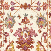 Sahara Botanical Berry Hand-Hooked Wool Area Rug