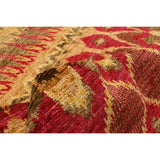 Hand-knotted Shalimar Brown, Red Wool Soft Rug