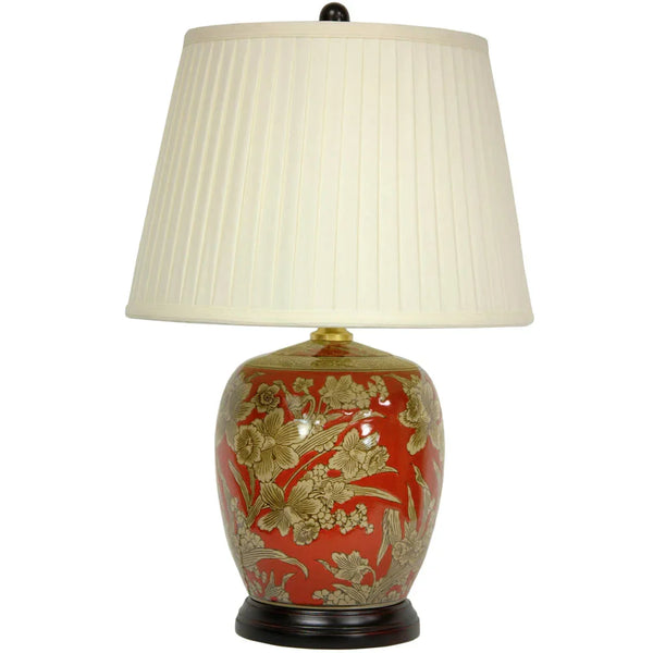 Handmade Floral Bouquet Jar Lamp (China)