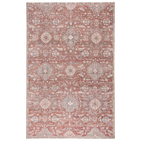 Collins Indoor/Outdoor Oriental Red/Grey Soft Area Rug