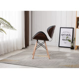 Home Beyond Black Synthetic Leather Leisure Arm Chair
