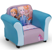 II Upholstered Chair with Sculpted Plastic Frame by Delta Children