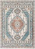 Jane Vintage Bohemian Aztec Tribal Blue Soft Area  Rug