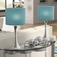 Turquoise Table Lamp 24 inch - Set of 2