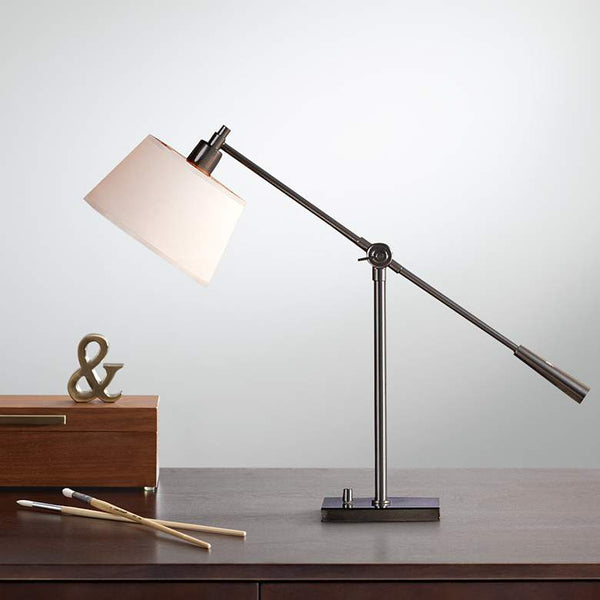 Robert Abbey Real Simple Gunmetal Boom Desk Lamp