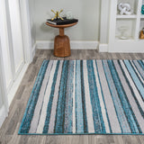 Duxbury Modern Botanical Wildflower Area Soft Rug