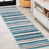 Duxbury Modern Botanical Wildflower Area Soft Rug