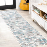 Madrid Modern Abstract Muted Flowers Area Rug