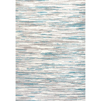 Madrid Modern Abstract Muted Flowers Area Rug