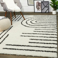 Contemporary Berber Shag Soft Area Rug