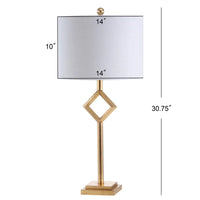 Juno 30.75" Metal/Resin LED Table Lamp, Gold Leaf