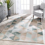 Lancaster Blue Vintage Modern Soft Area Rug