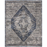 Meryl Streep Collection Blue Grey Formal Bordered Soft Area Rug